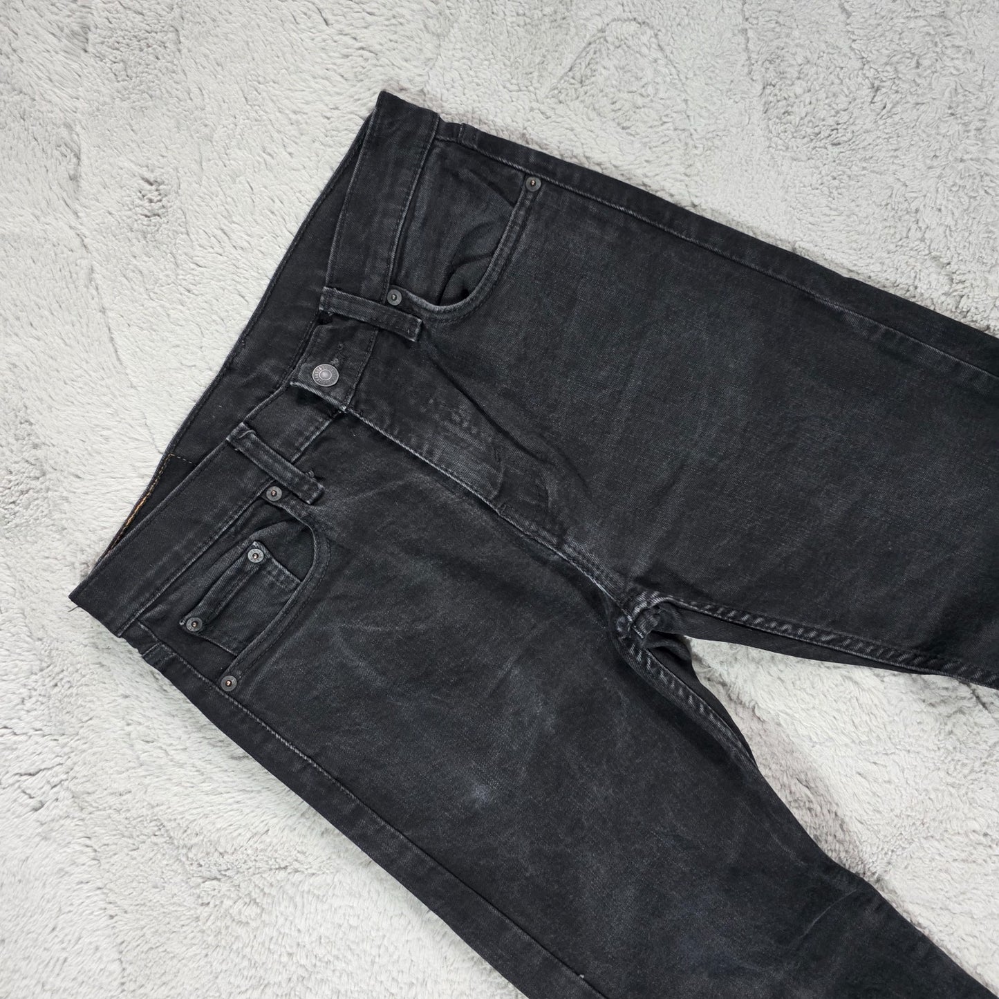 Levi’s 512 Slim Taper Jeans Women’s W30 Black Stretch Denim