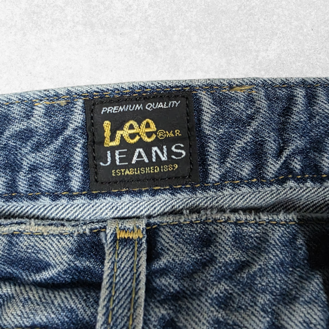 Vintage Lee Oklahoma Jeans W32 L28 Blue Denim Y2K 90s Straight Leg Made in EU