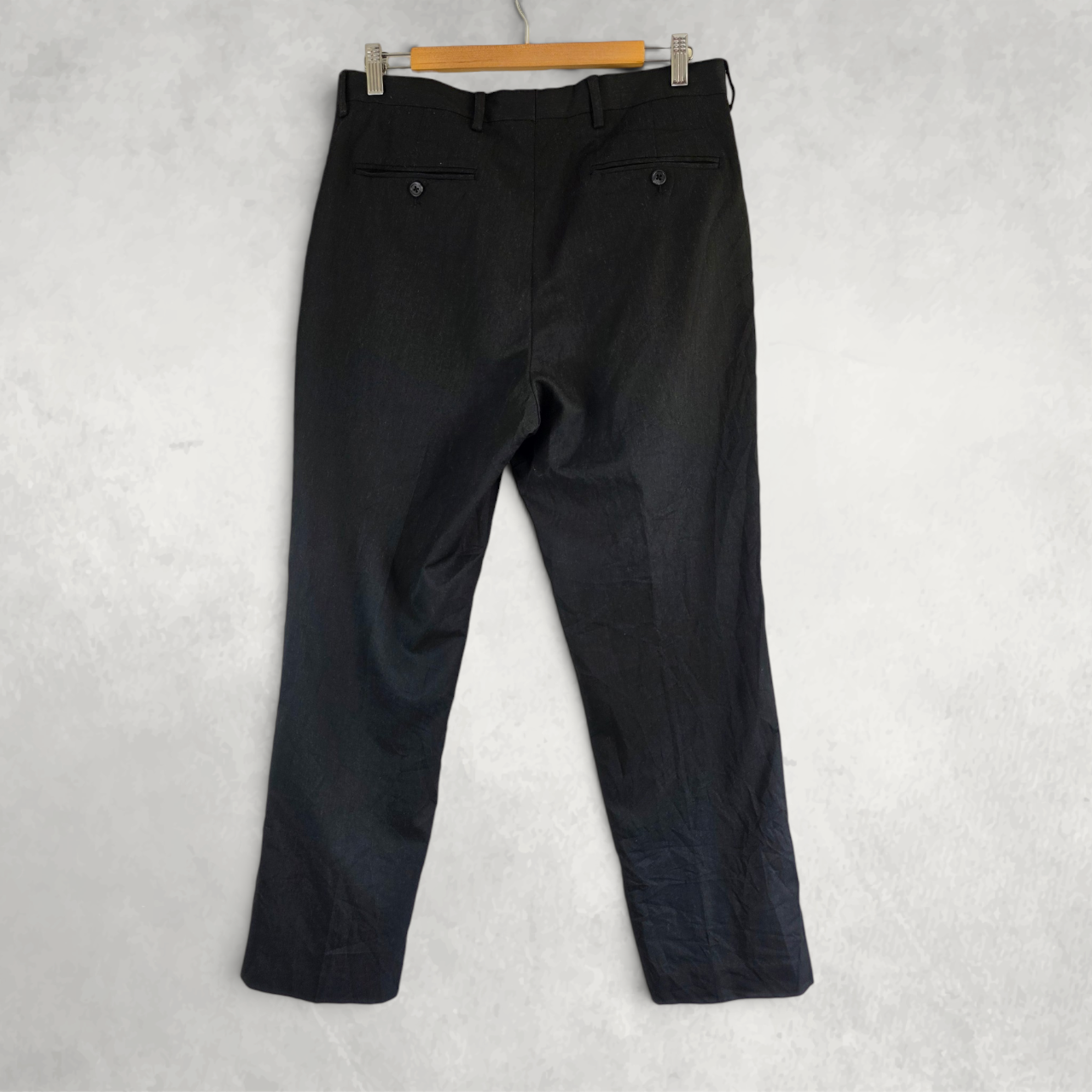 Tommy Hilfiger Men’s Dress Trousers Black W34 L30 Tailored Smart Office Formal