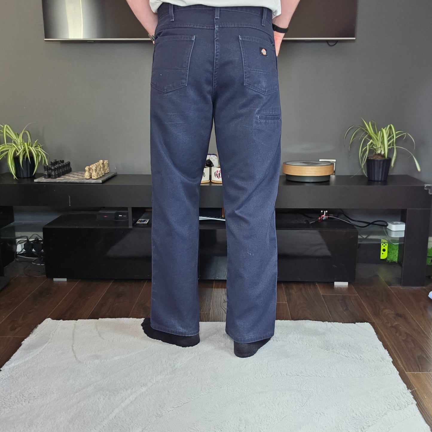 Dickies Workwear Trousers W36 L30 Blue Straight Leg Mexico Men’s