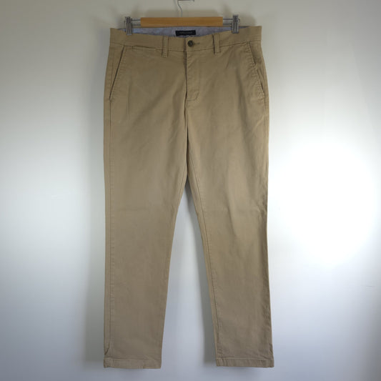 Tommy Hilfiger Chino Trousers W33 L31 Beige Smart Casual Preppy Stretch