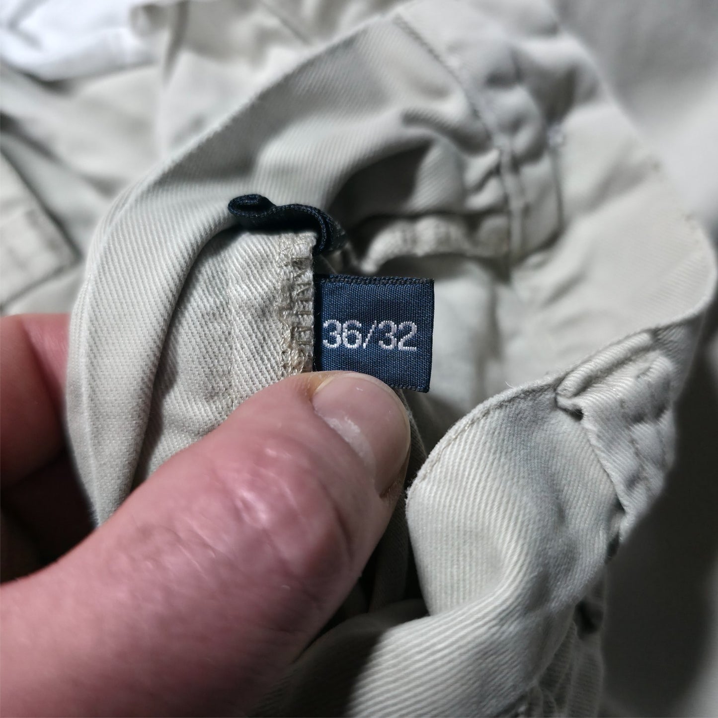 Polo Ralph Lauren Cargo Trousers Beige W36 L32 Men’s Cotton Utility Workwear