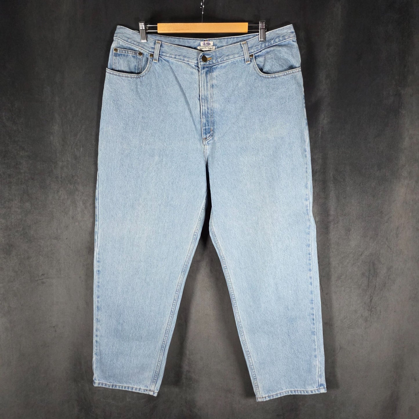 L.L.Bean Women’s Relaxed Fit Jeans Blue W36 L29 100% Cotton