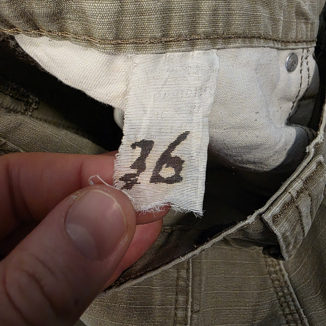 Wrangler Riggs Carpenter Trousers W36 L30 Relaxed Fit Beige Workwear Men’s
