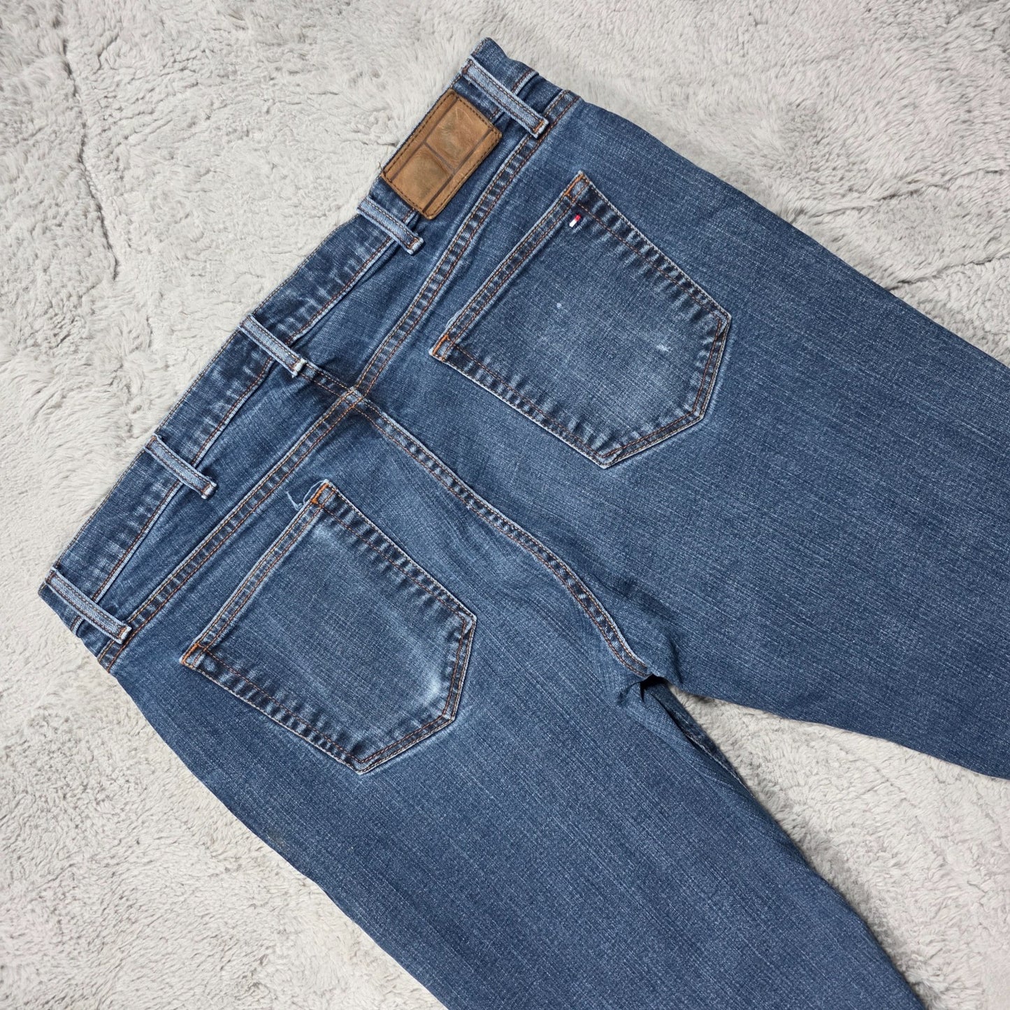 Tommy Hilfiger Slim Blue Denim Jeans W38 L32 Made in Mexico