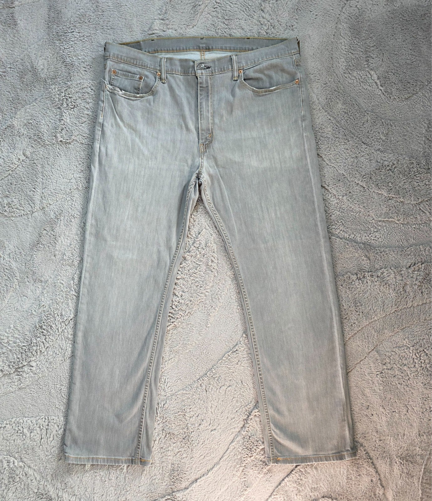 Levi's 559 Relaxed Straight Jeans Grey W40 L30 Men's Lightweight Denim