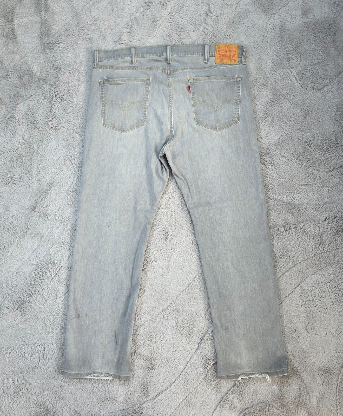 Levi's 559 Relaxed Straight Jeans Grey W40 L30 Men's Lightweight Denim