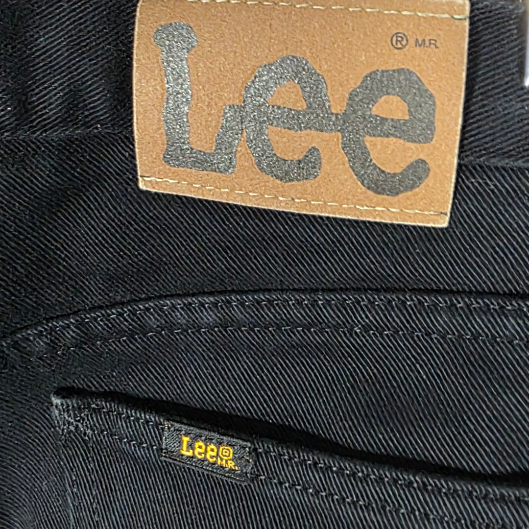 Lee Seattle Straight Jeans W30 L34 (W31 L34 Tag) Black 100% Cotton Men’s