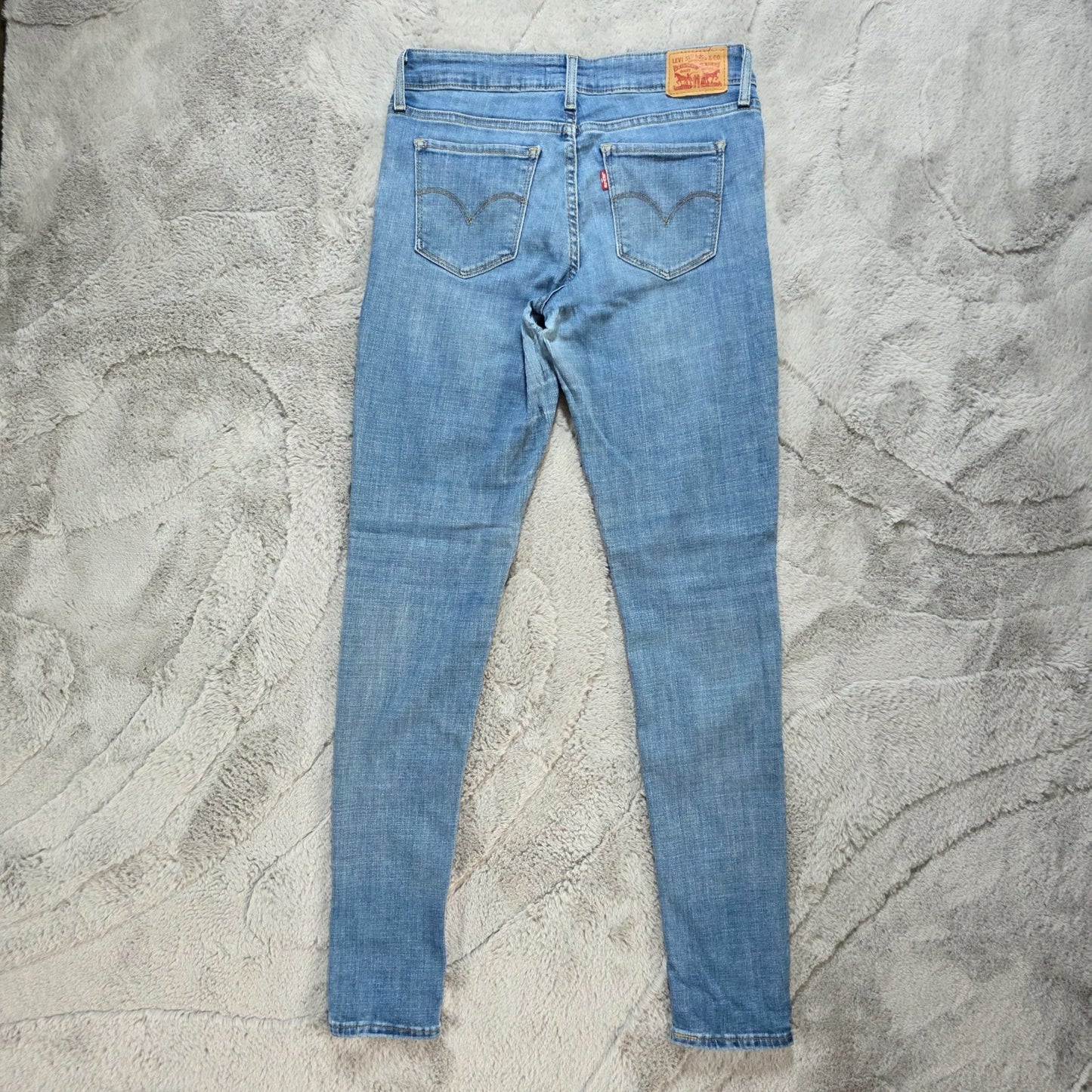 Levi’s 711 Skinny Jeans W28 L32 Light Wash Women’s Mid Rise Stretch Denim