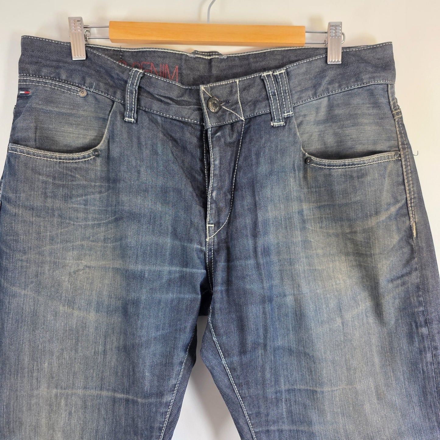 Tommy Hilfiger Rogar Wisconsin Clean Jeans W36 L30 Blue Straight Fit Men's Denim