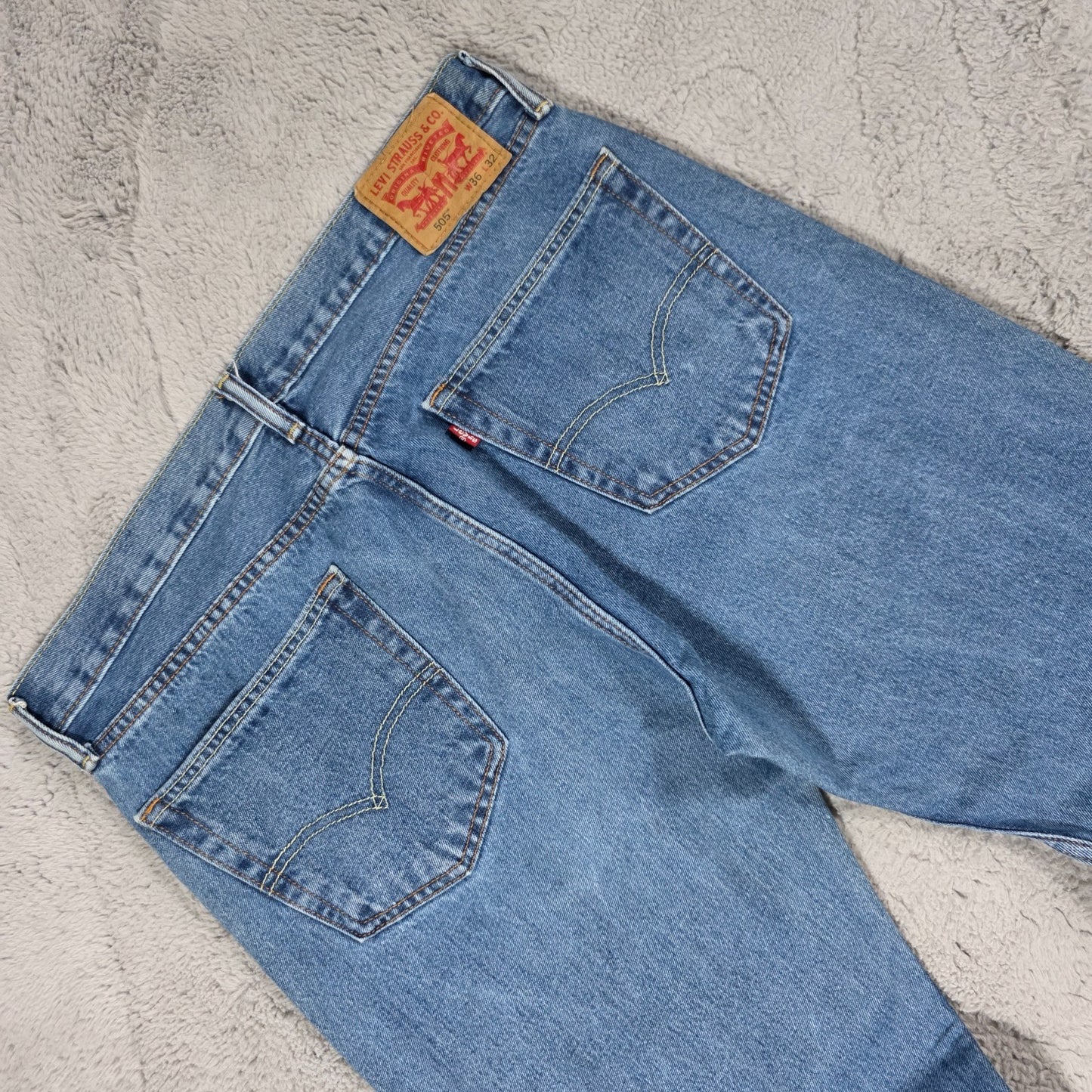 Levi’s 505 Jeans Men’s W36 L32 Blue Straight Leg Denim