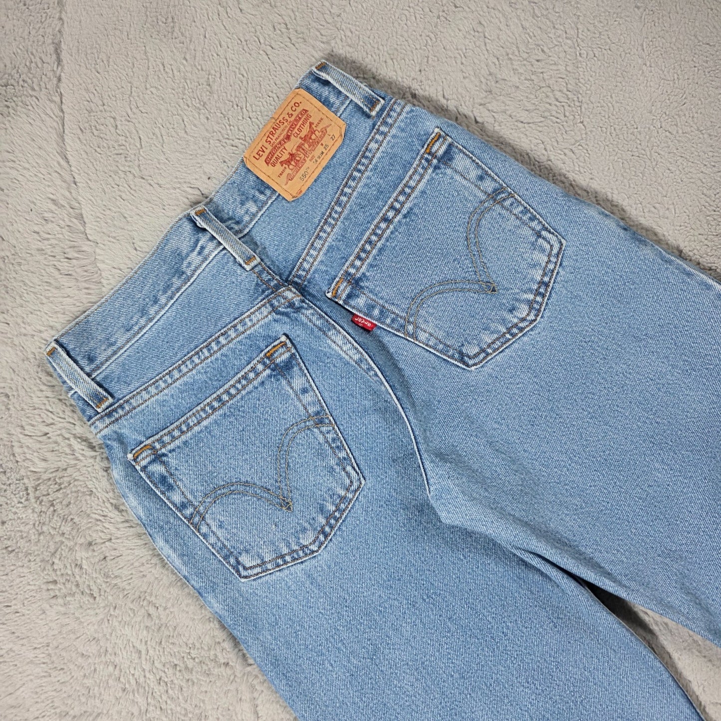 Levi’s 550 Womens Blue Jeans W25 L27 Relaxed Fit Straight Leg Denim