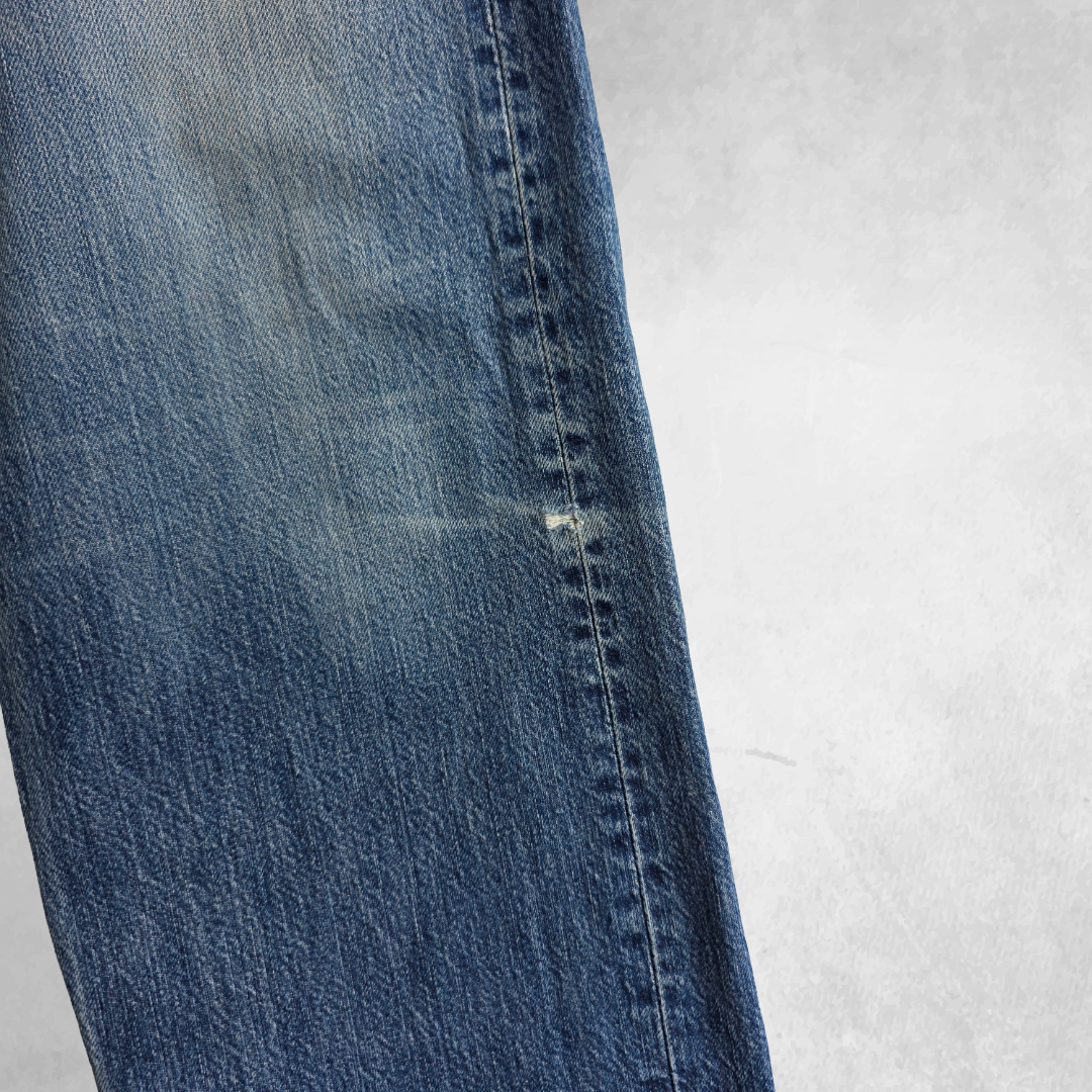 Vintage Levi’s 501 Jeans W34 L33 Men’s Blue Straight Button Fly Workwear Denim