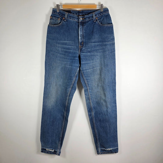 Levi’s 550 Jeans Women’s W31 L32 Blue Relaxed Fit Distressed Vintage Style