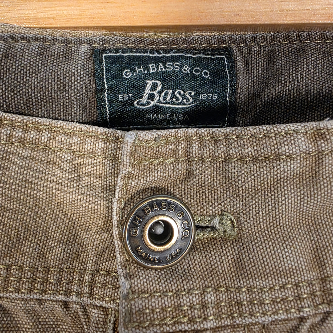 G.H. Bass Carpenter Trousers W40 L28.5 (W40 L30 Tag) Relaxed Beige Men’s