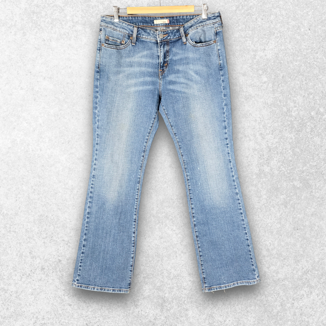 Levi’s 545 Low Bootcut Jeans W33 L32 Blue Stretch Women’s 12M Y2K