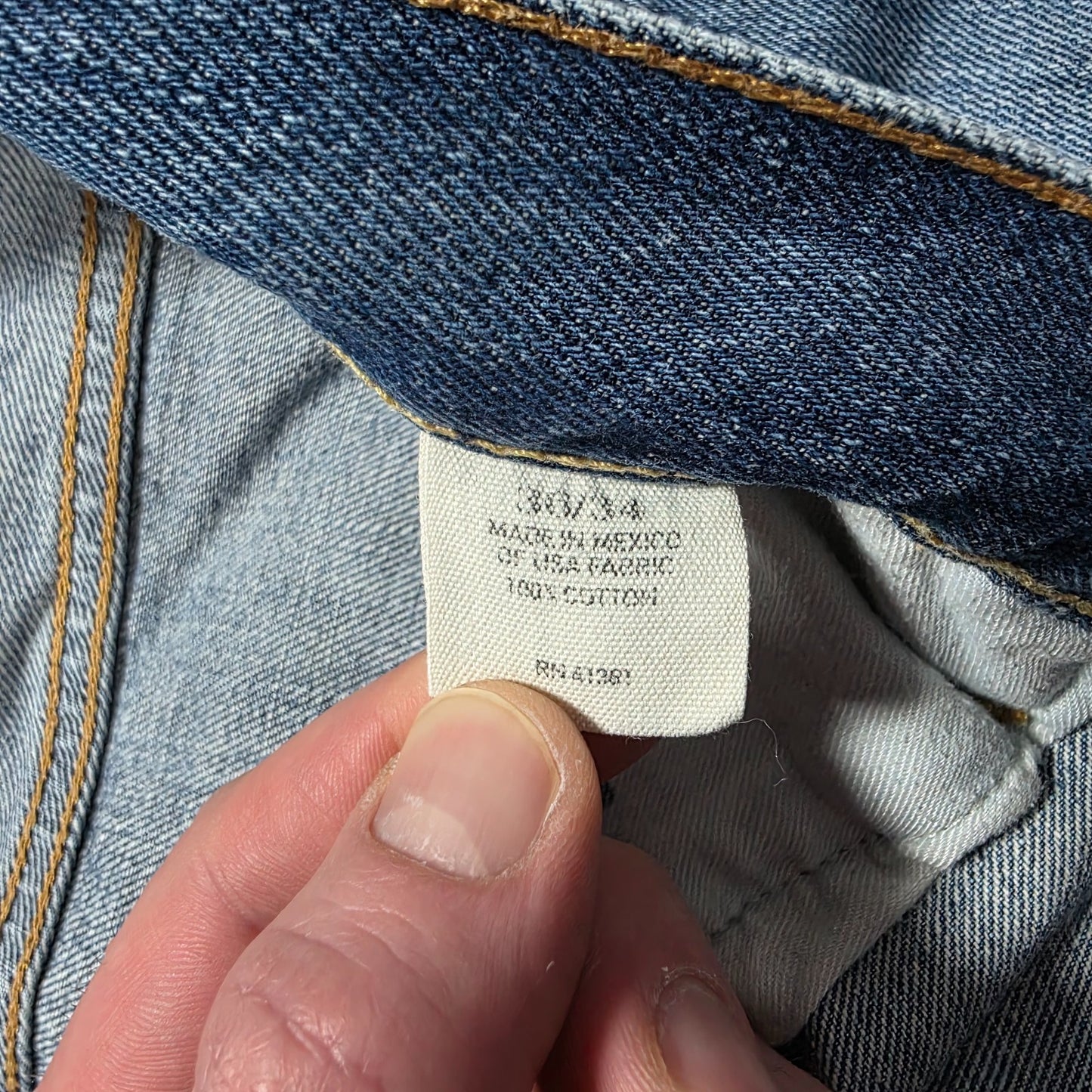 Polo Ralph Lauren 867 Classic Blue Jeans W36 L34 Made in Mexico