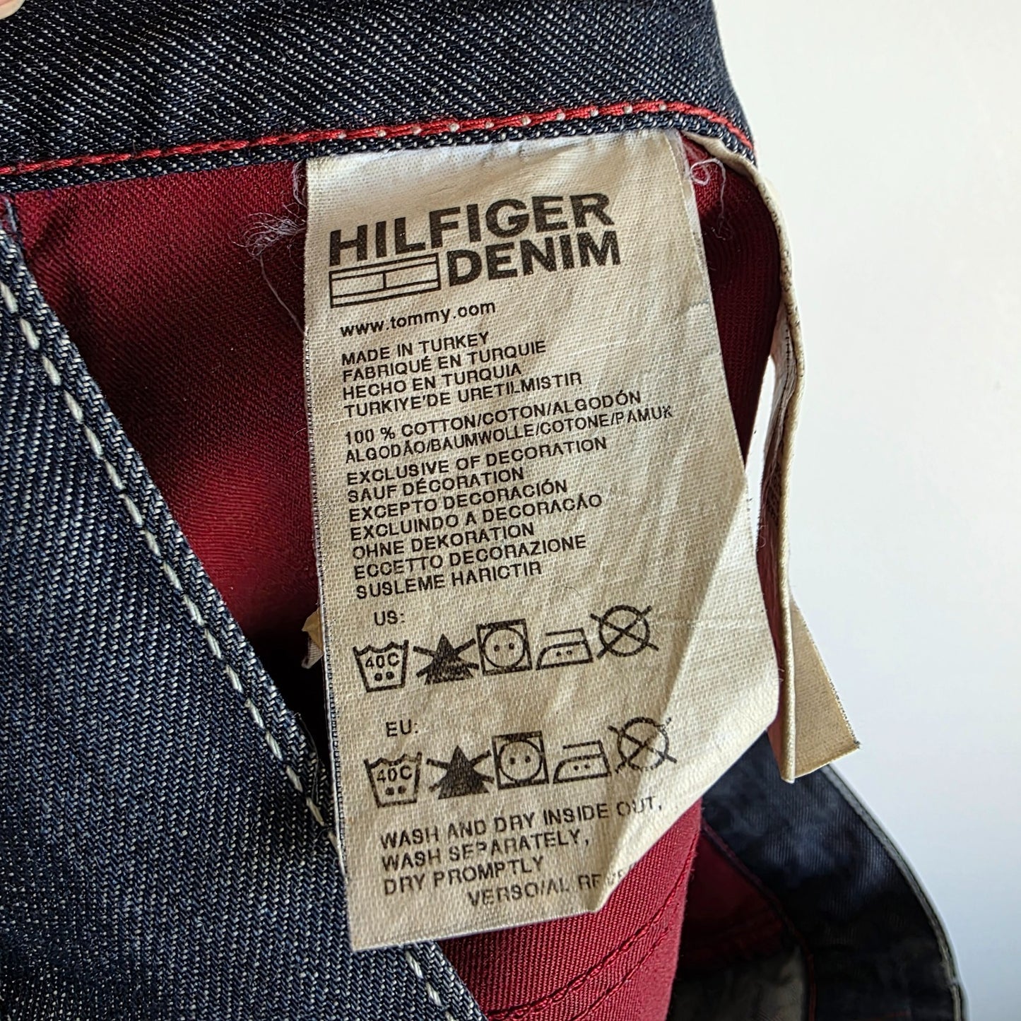 Tommy Hilfiger Rogar Wisconsin Clean Jeans W36 L30 Blue Straight Fit Men's Denim