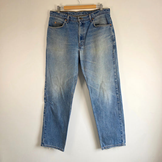 Vintage Levi’s 604 Jeans W35 L32 Blue Orange Tab 90s Men’s Denim