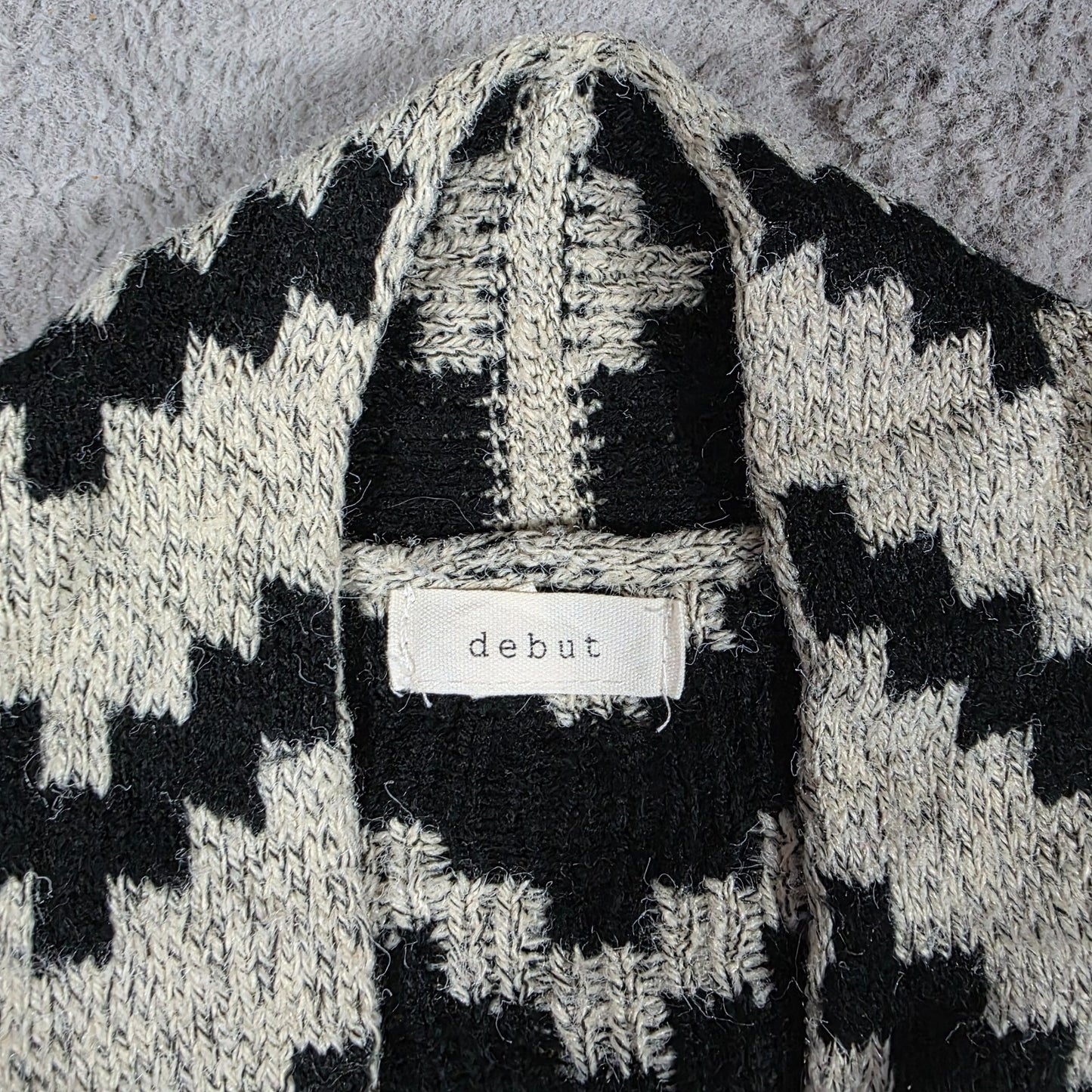 Debut Aztec Pattern Knit Cardigan Women’s S Longline