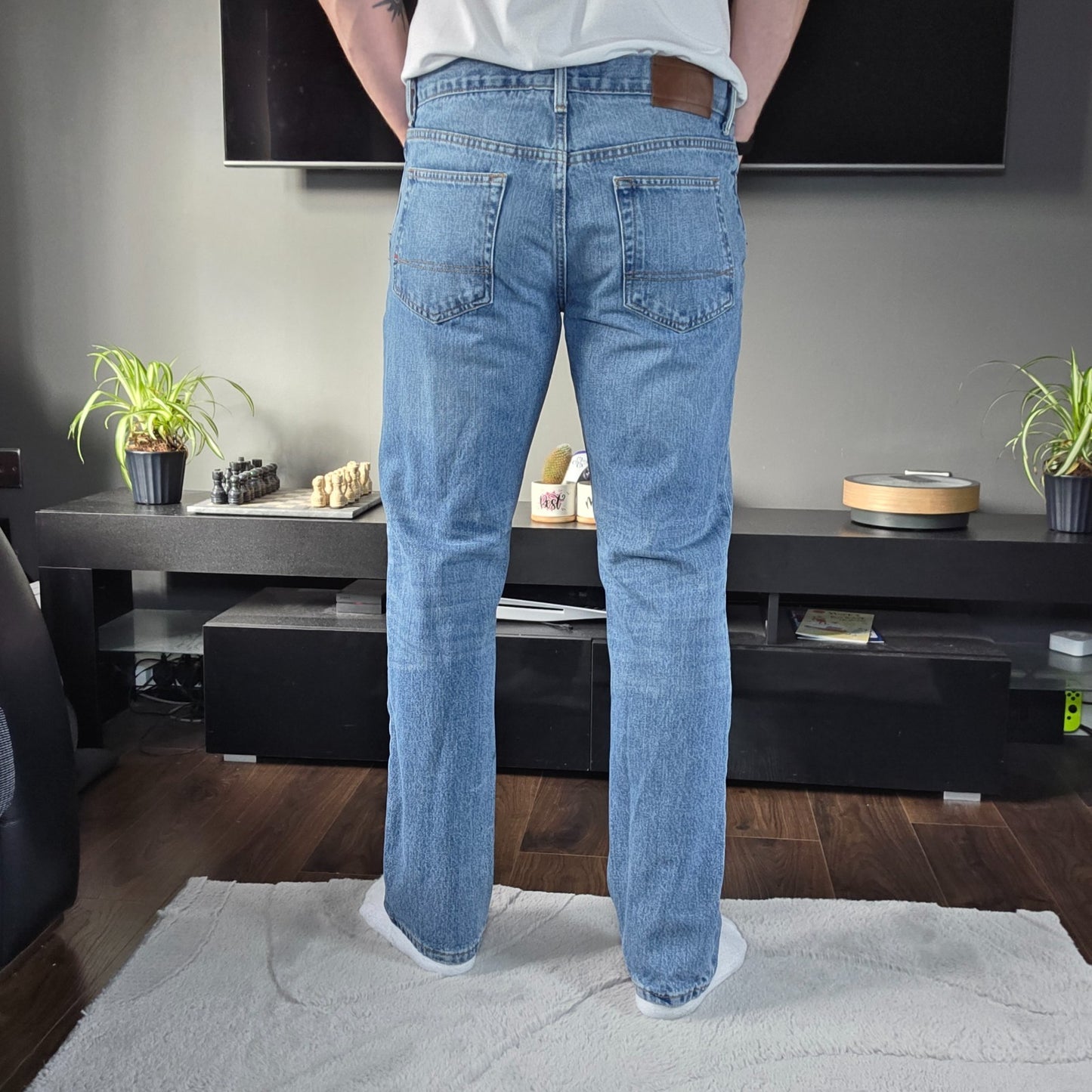 Vintage Y2K Tommy Hilfiger Straight Leg Jeans W34 L32 (Measure W36) Blue