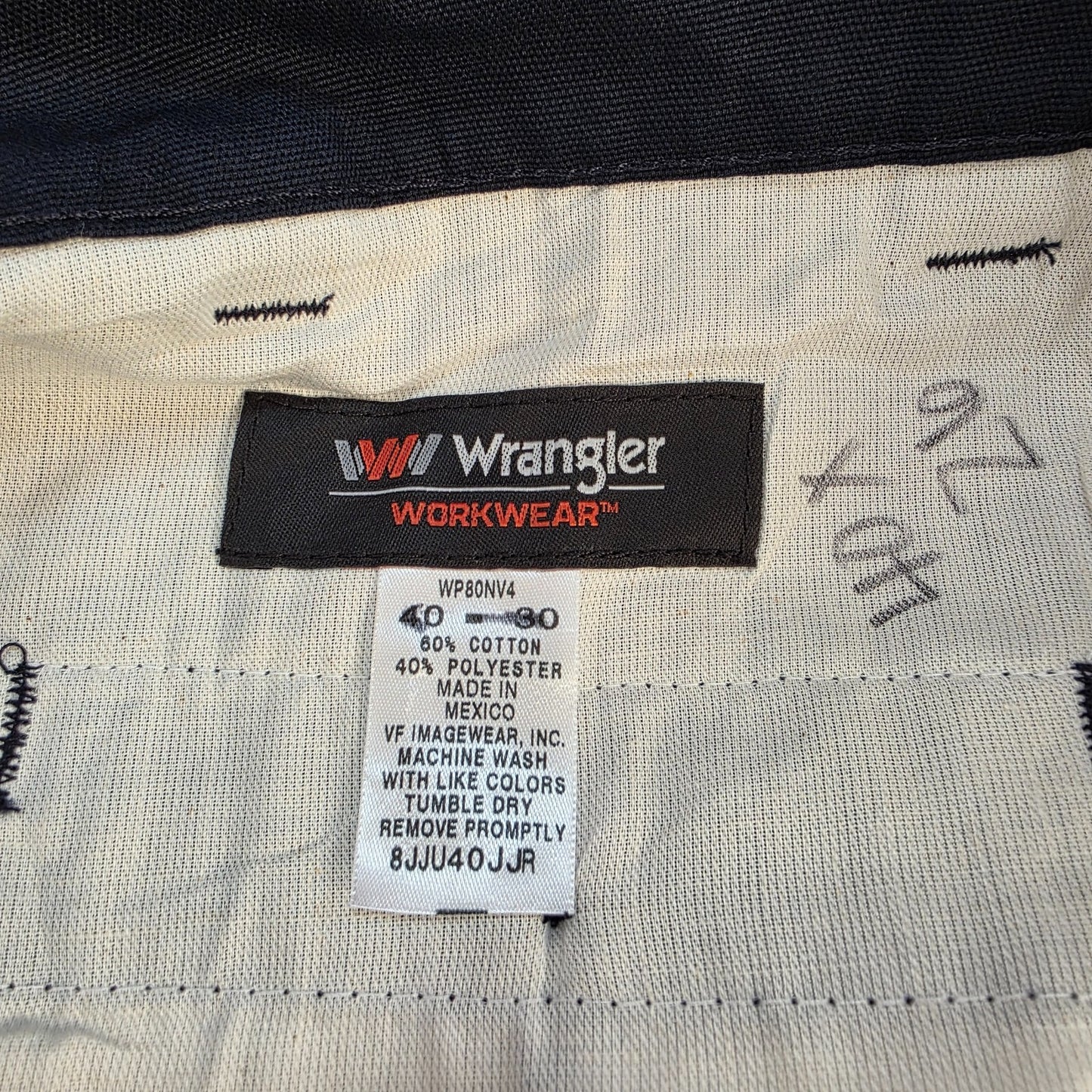Wrangler Workwear Cargo Pants W40 L26 Blue Straight Leg BNWT Mexico Men’s
