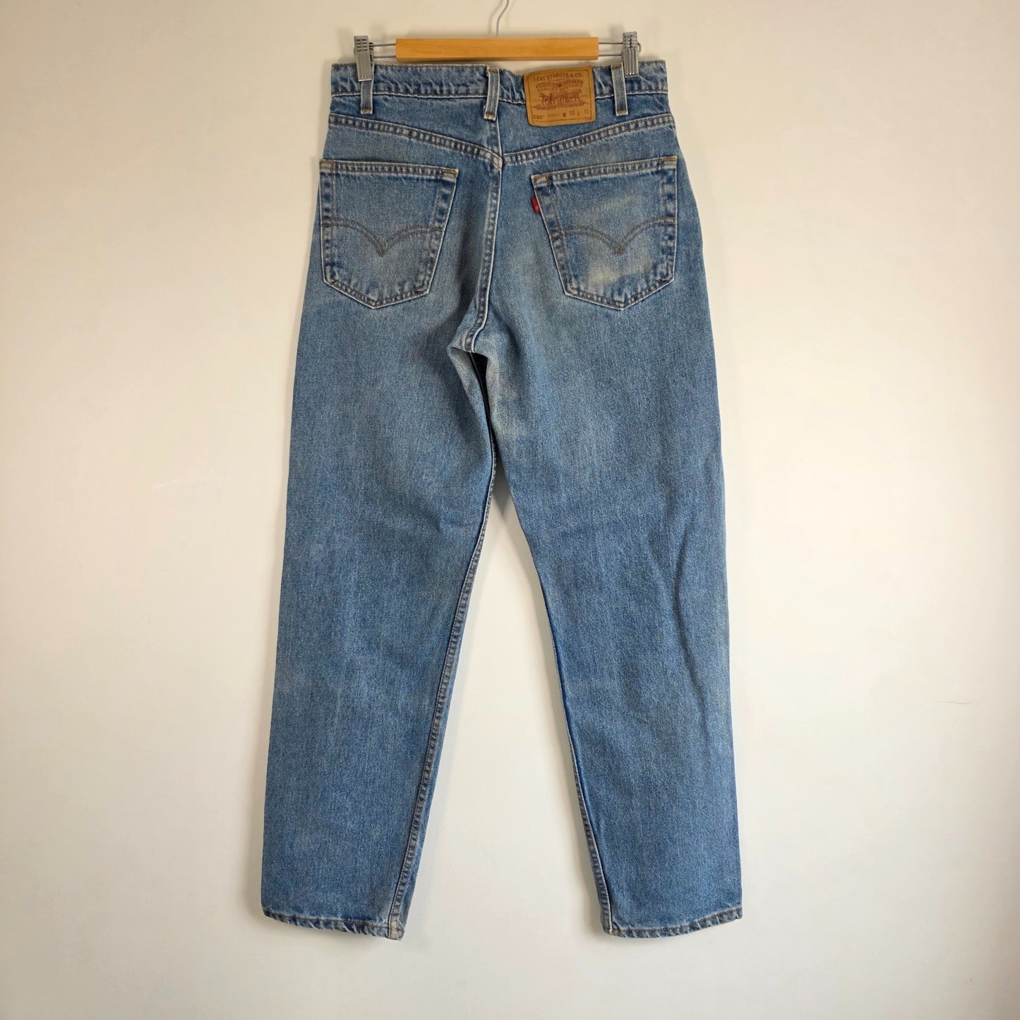 Levi’s 550 Jeans W31 L32 (Tagged W32) Blue Relaxed Fit Men’s USA Made Vintage