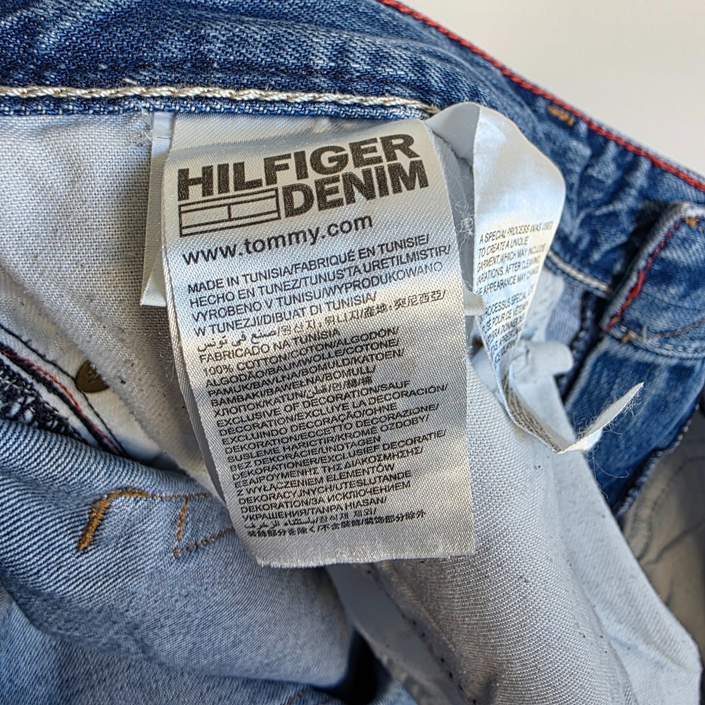 Tommy Hilfiger Scanton Jeans W35 L36 (Tag W34 L36) Blue Straight Fit Men's Denim