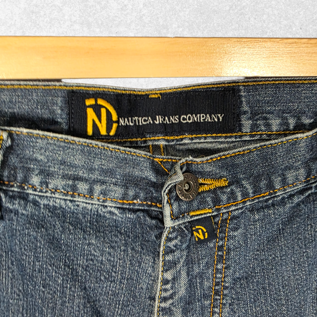 Nautica Carpenter Jeans W40 L33 (34L) Relaxed Fit Blue Denim Workwear Men’s