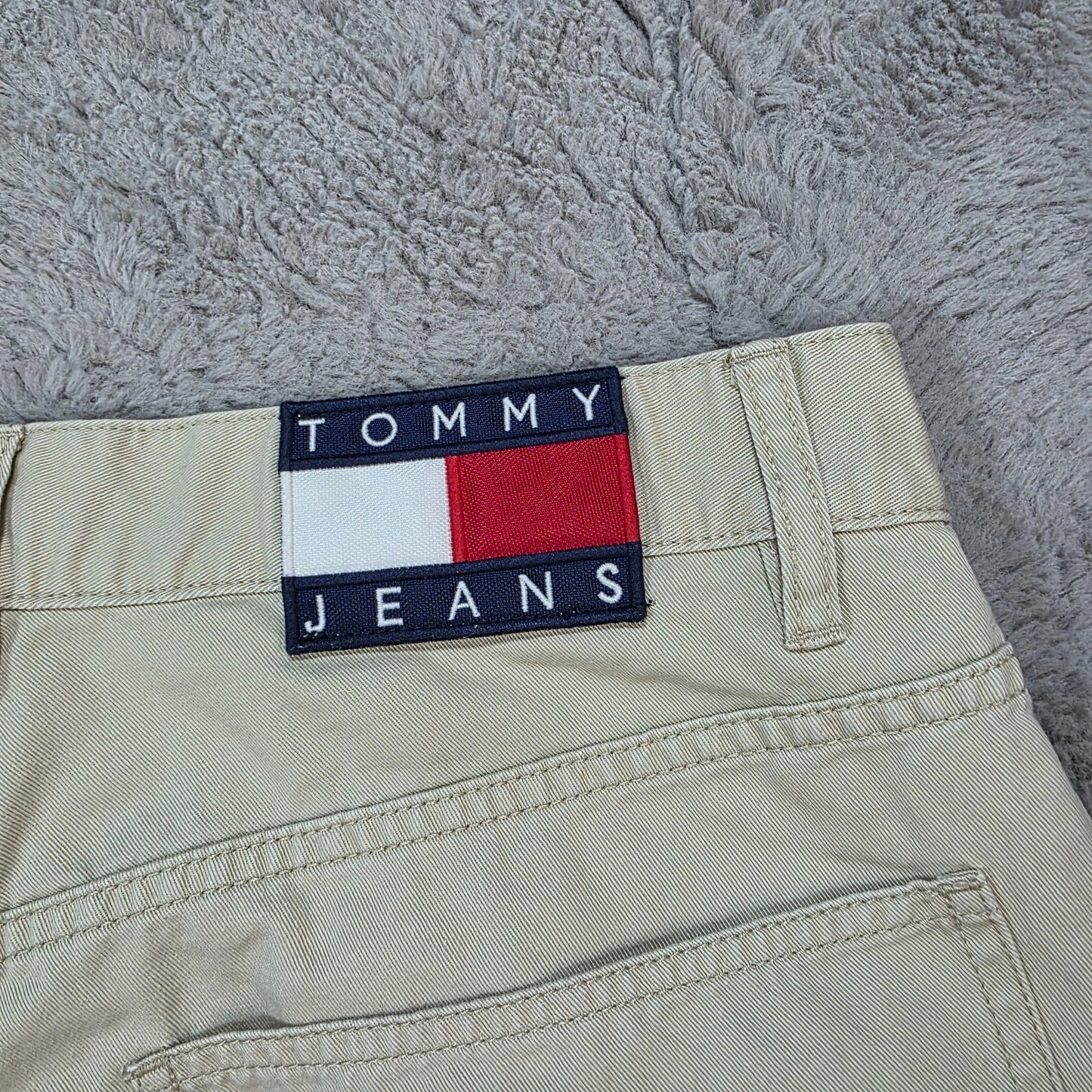 Tommy Jeans Tapered Fit Beige Chino Trousers Men’s W31 L30 Lightweight Cotton
