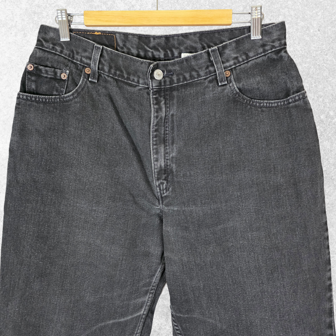 Vintage Levi’s 550 Relaxed Fit Jeans Women’s 16 MIS L Black High Rise USA