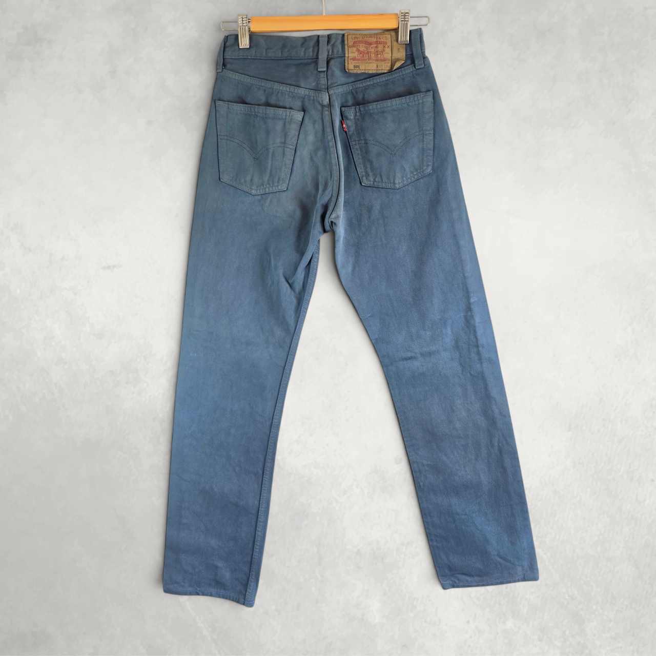 Levi’s 501 Jeans W26 (W28) L31 Blue Straight Leg Button Fly Vintage USA