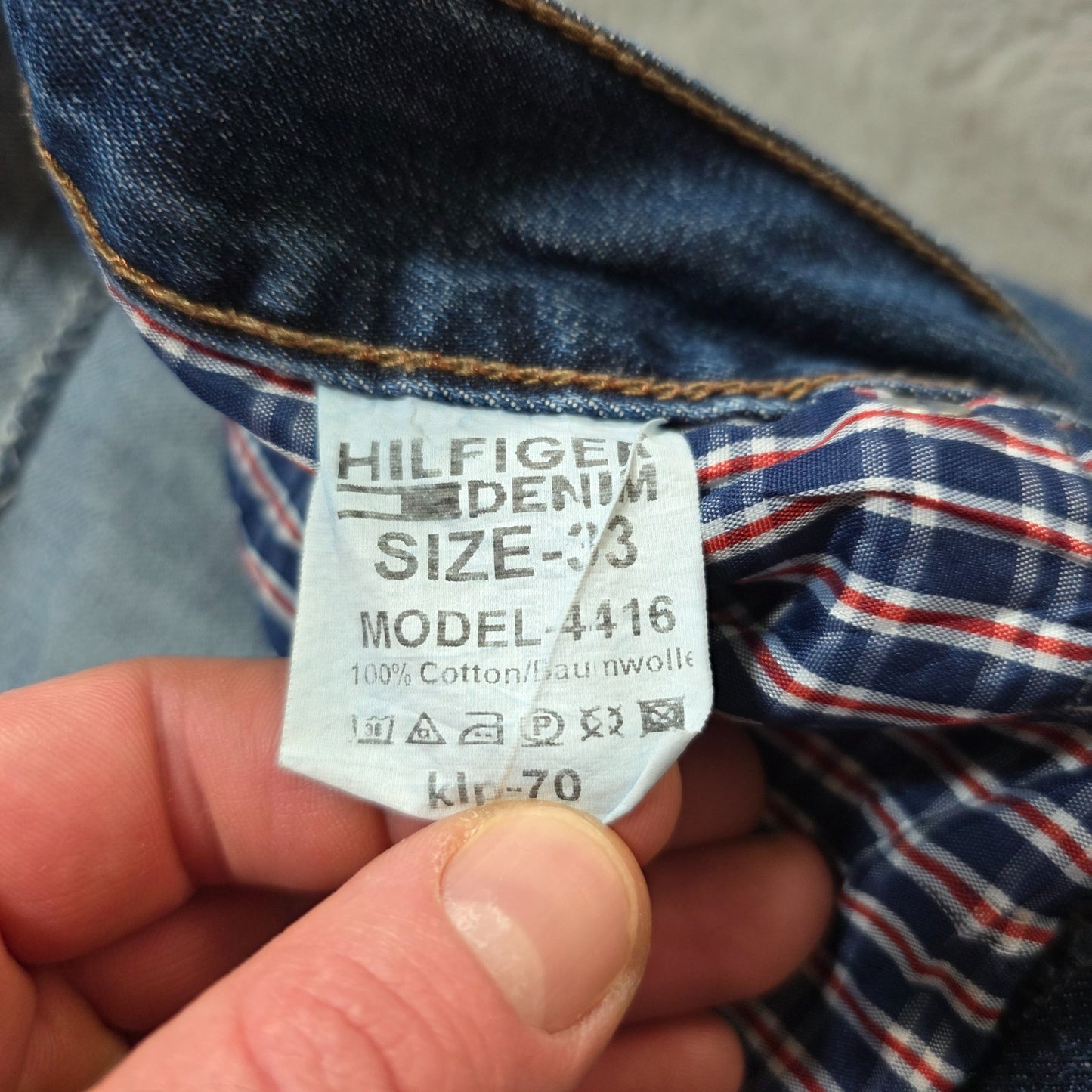 Vintage Y2K Tommy Hilfiger 4416 Jeans W33 Blue Straight Leg Men’s Hilfiger Denim