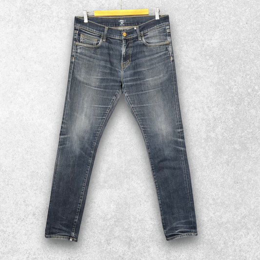 Carhartt WIP Rebel Jeans W32 L32 (31x32 Tag) Skinny Fit Blue Stretch Denim Men’s