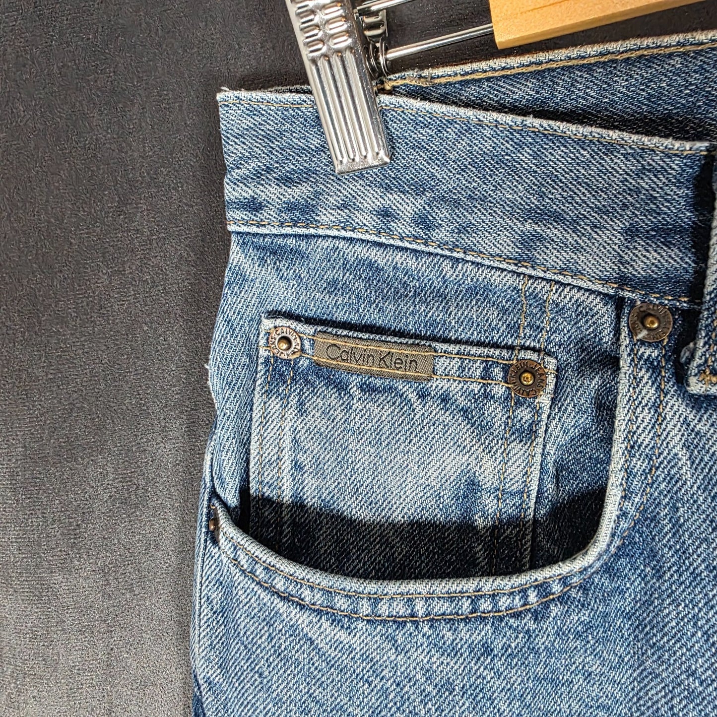 Vintage Calvin Klein Men’s Easy Fit Jeans Blue W32 L29 Made in USA