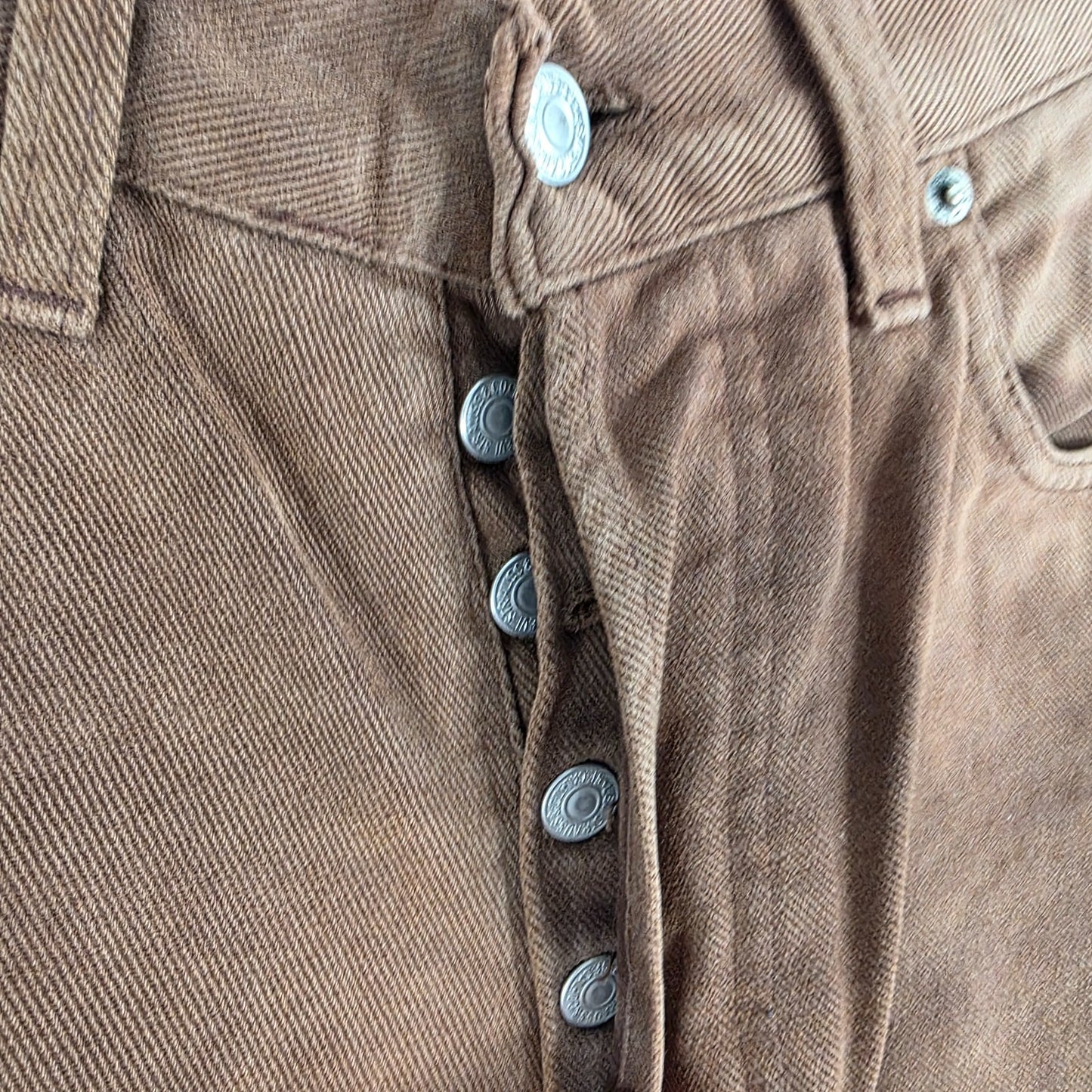 Vintage Levi’s 440 Jeans W30 L29 Brown White Tab Made in Italy Men’s