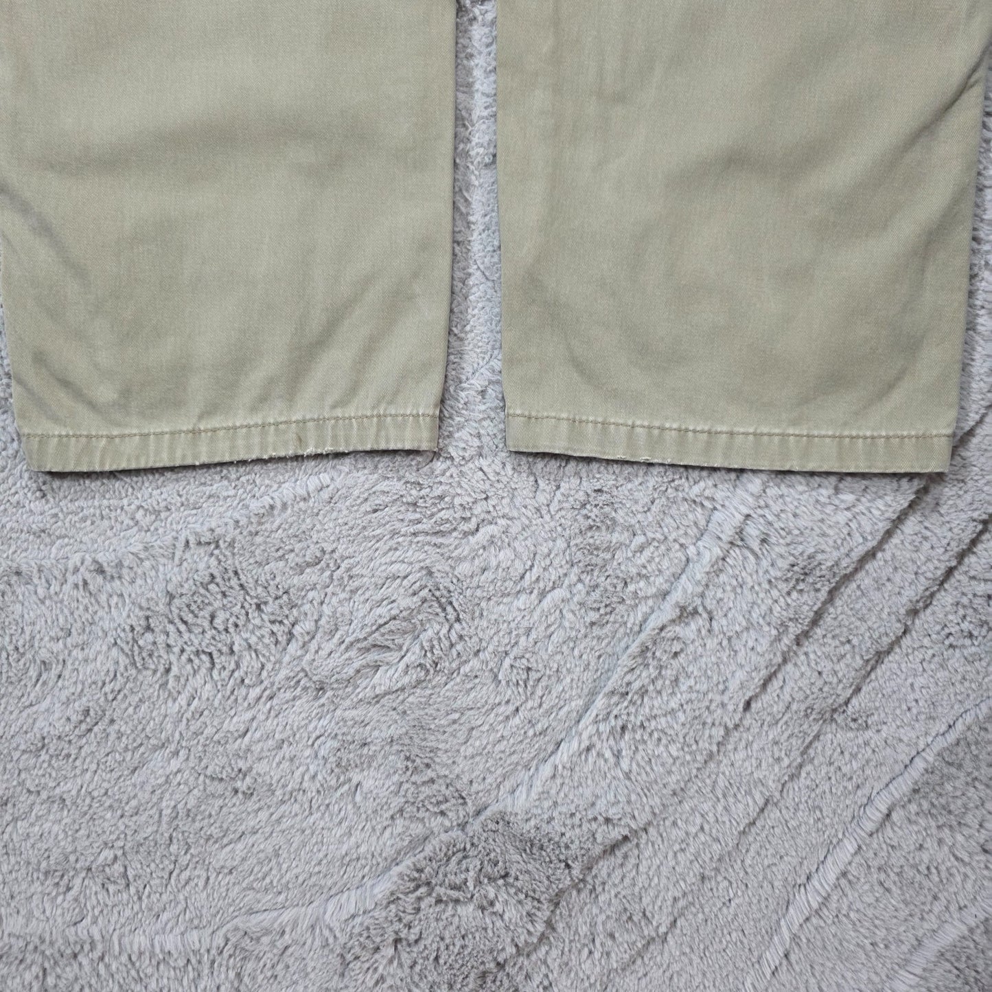 Wrangler Cargo Trousers Men’s Stone Beige Straight Fit W36 L34 100% Cotton