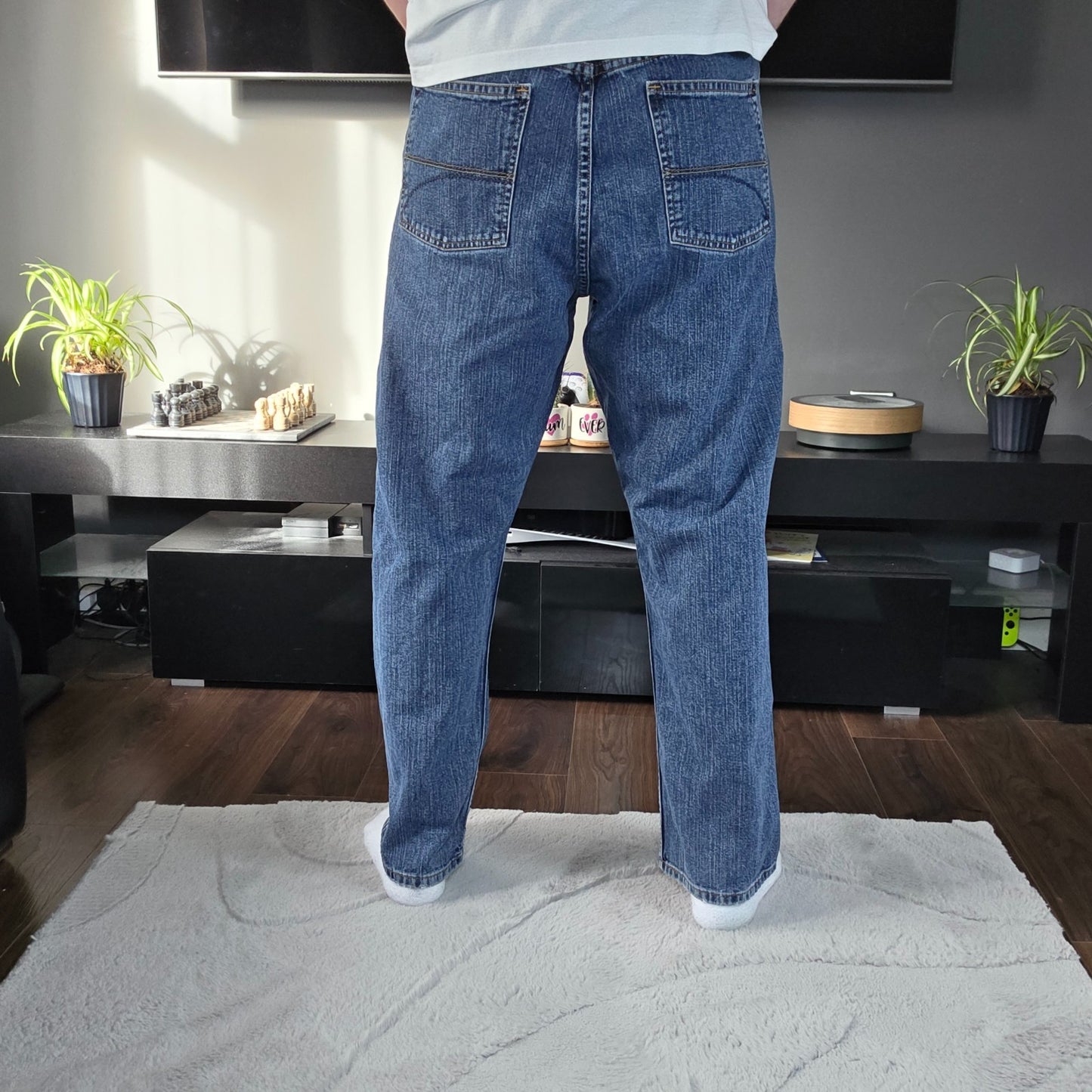 Vintage Y2K Tommy Hilfiger Relaxed Fit Jeans W38 L30 Blue Made in Mexico