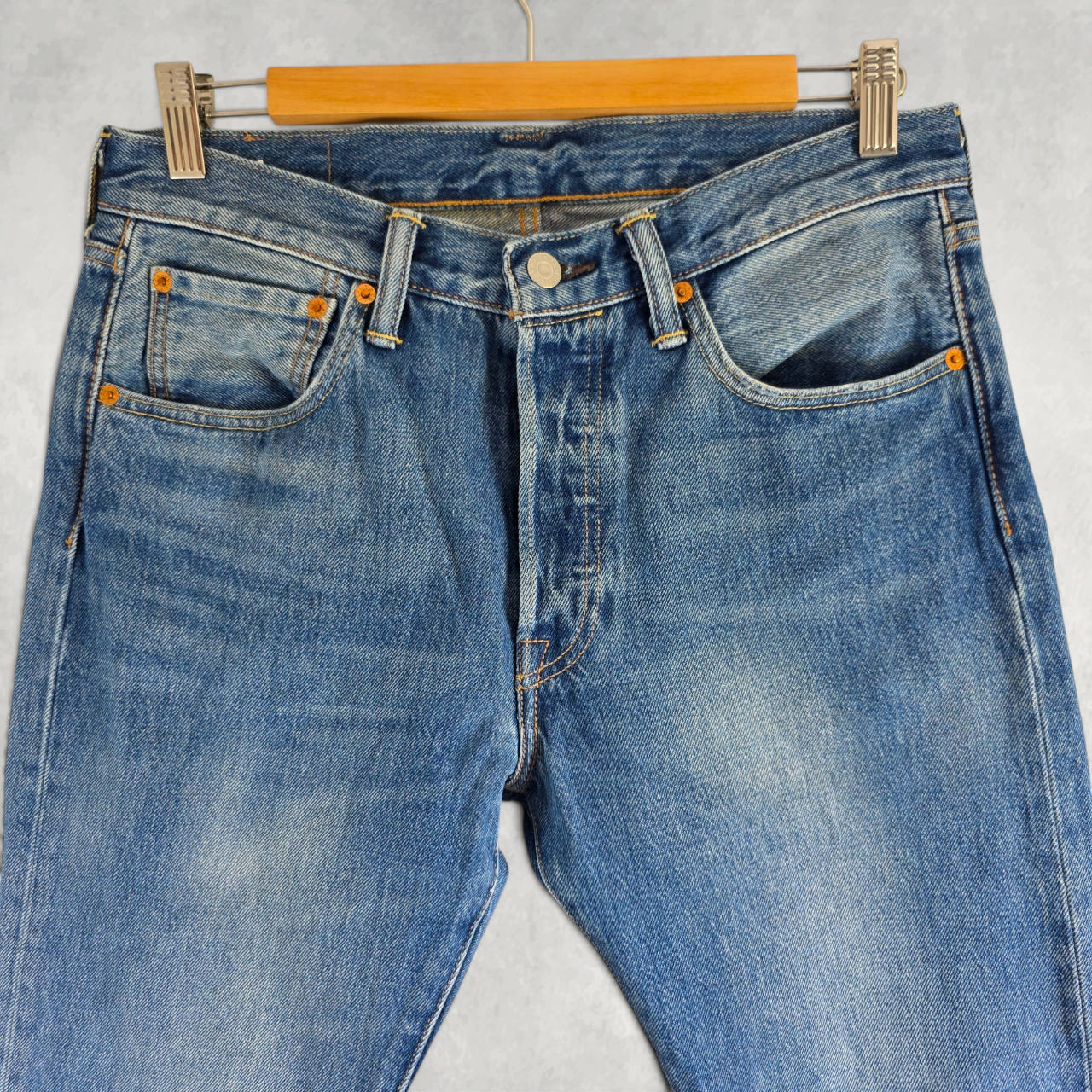 Levi’s 501 Jeans W31 L34 Blue Straight Leg Button Fly Classic Denim