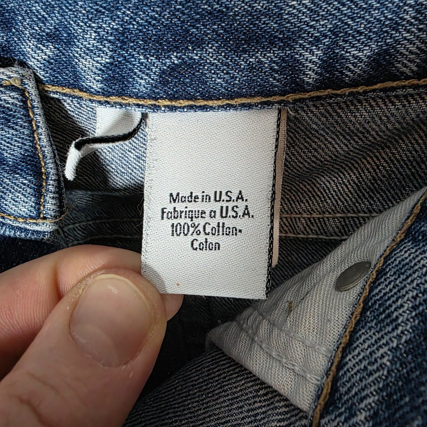 Vintage Calvin Klein Men’s Easy Fit Jeans Blue W32 L29 Made in USA