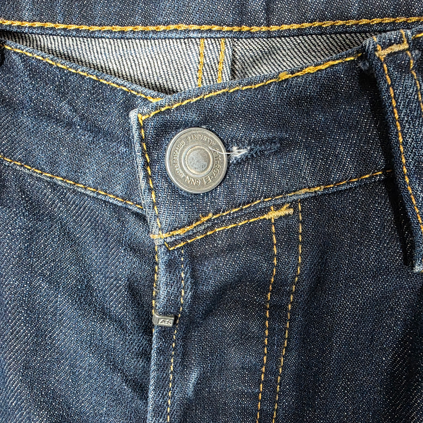 AllSaints REX Slim Jeans W32 Blue Stretch Denim Men’s Tapered Made in Turkey