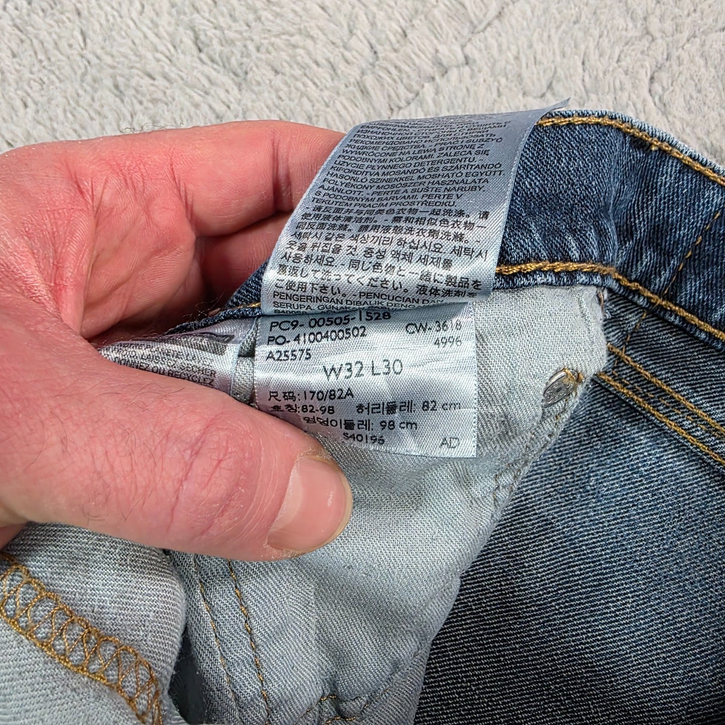 Levi’s 505 Jeans Men’s W32 L30 Blue Denim Straight Leg