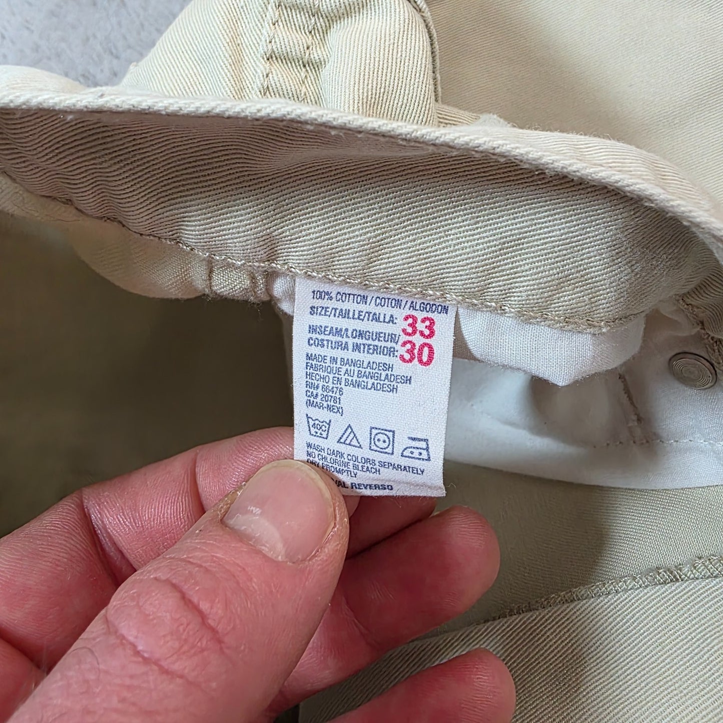 Tommy Jeans Tapered Fit Beige Chino Trousers Men’s W31 L30 Lightweight Cotton