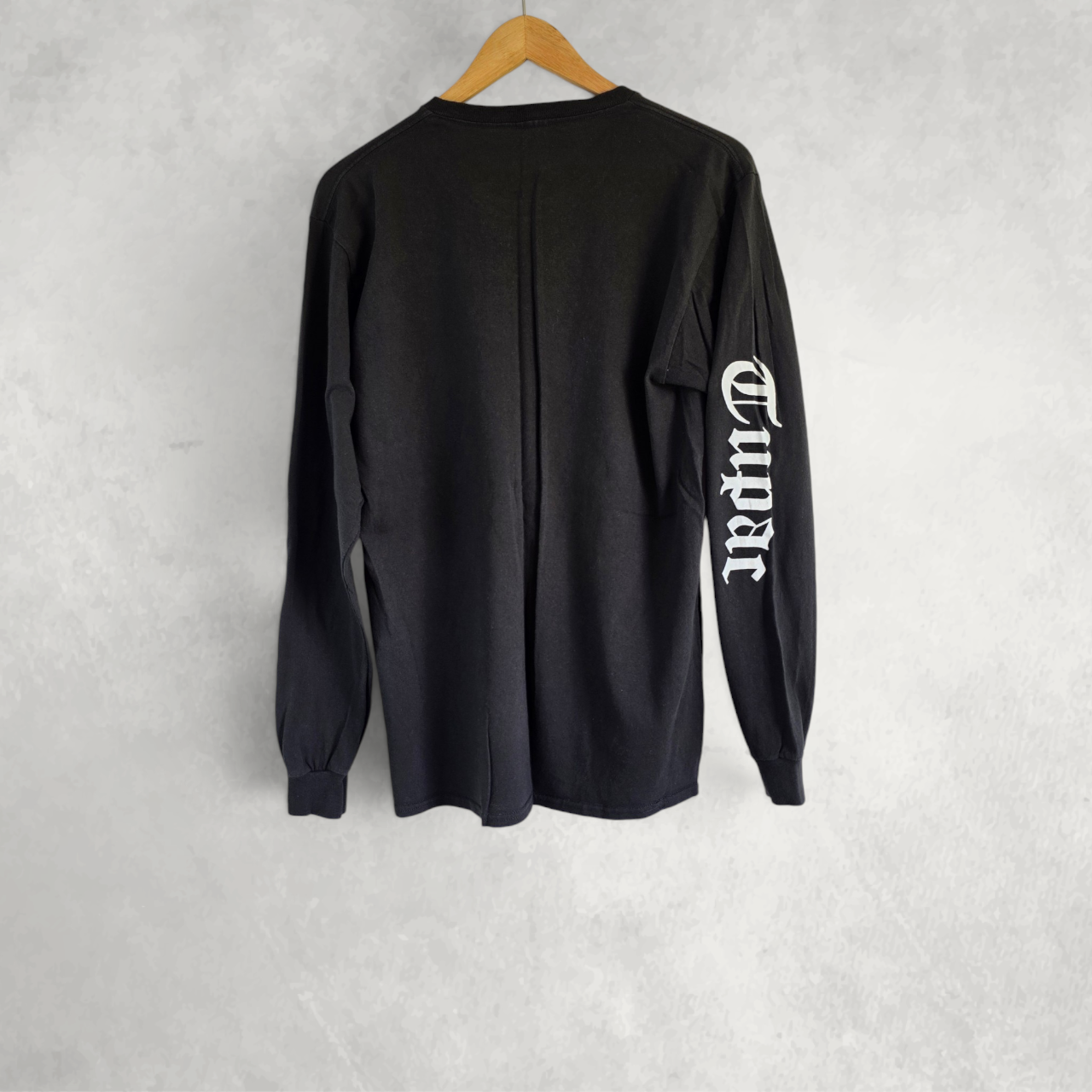 2Pac Tupac Rose Graphic Long Sleeve T Shirt Black Medium Rap Tee Streetwear