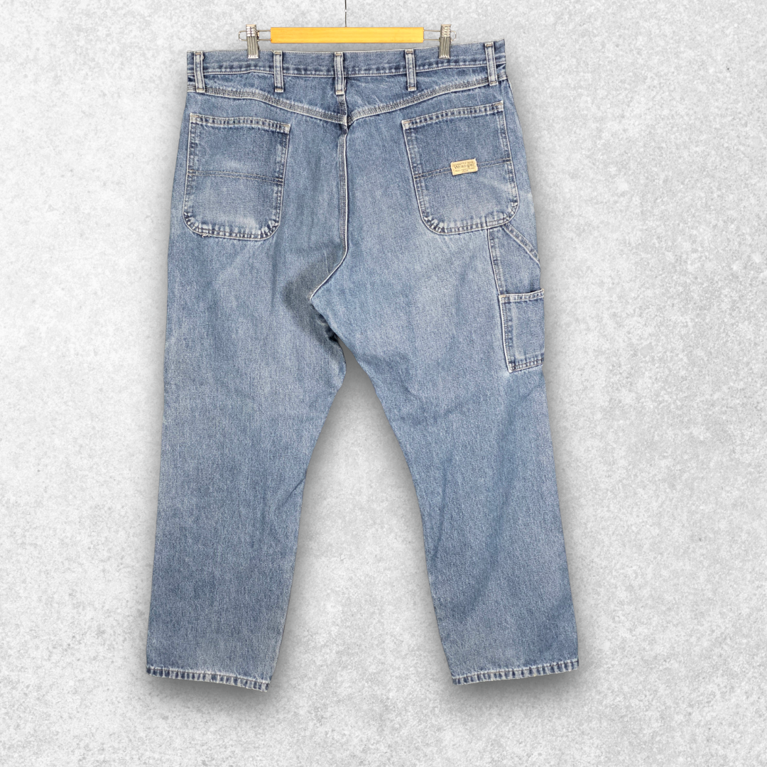 Wrangler Carpenter Jeans W39 L30 (W40 L30 Tag) Relaxed Fit Blue Men’s