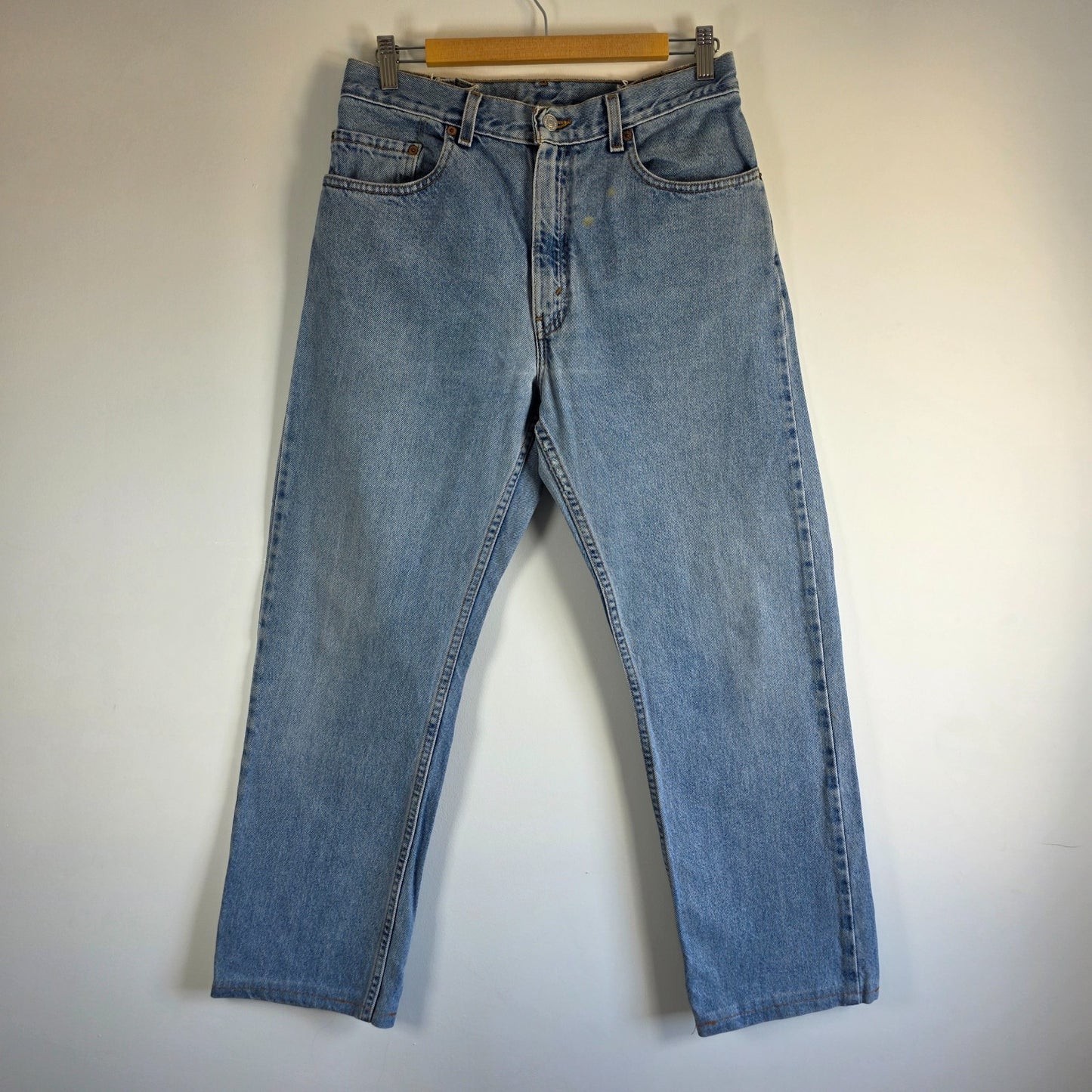 Vintage Levi’s 505 Jeans W30 L28 Blue Straight Leg Y2K 90s Distressed Denim