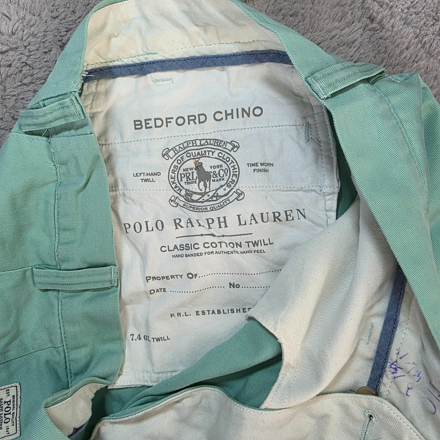 Polo Ralph Lauren Bedford Chino Slim Fit Trousers Green W39 L28 Sri Lanka