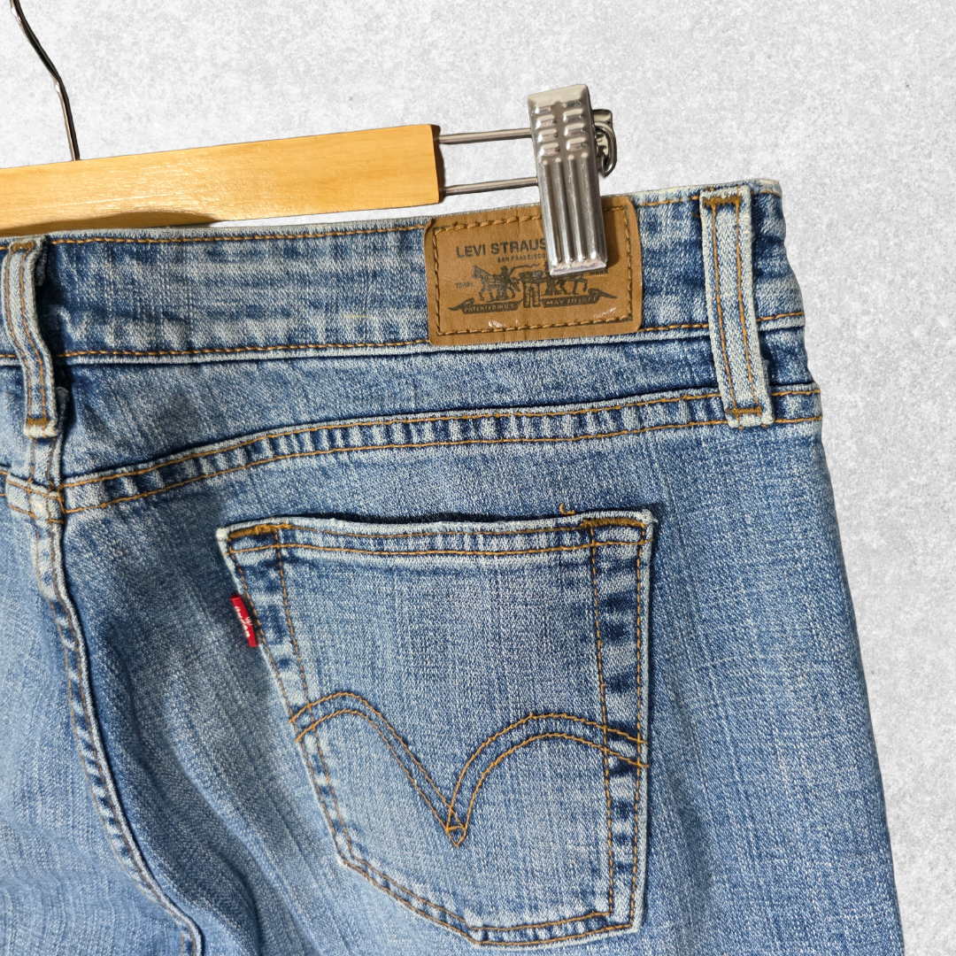 Levi’s 545 Low Bootcut Jeans W33 L32 Blue Stretch Women’s 12M Y2K