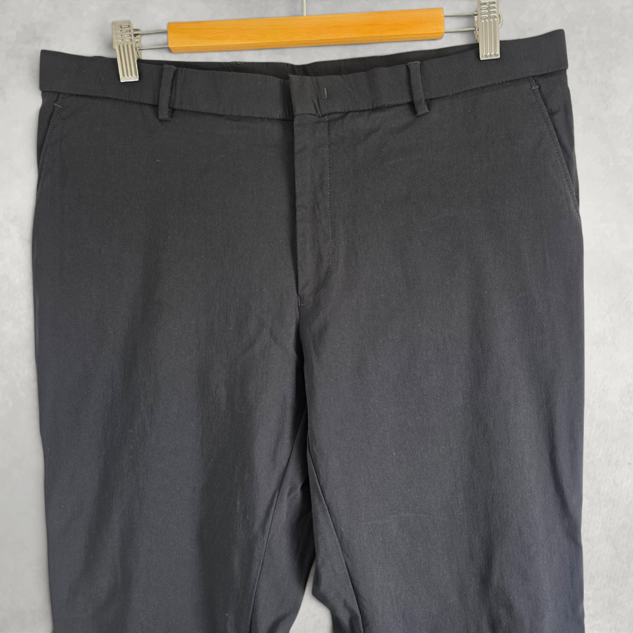 Tommy Hilfiger Smart Stretch Trousers Men’s Black W36 L32 Tailored Pants