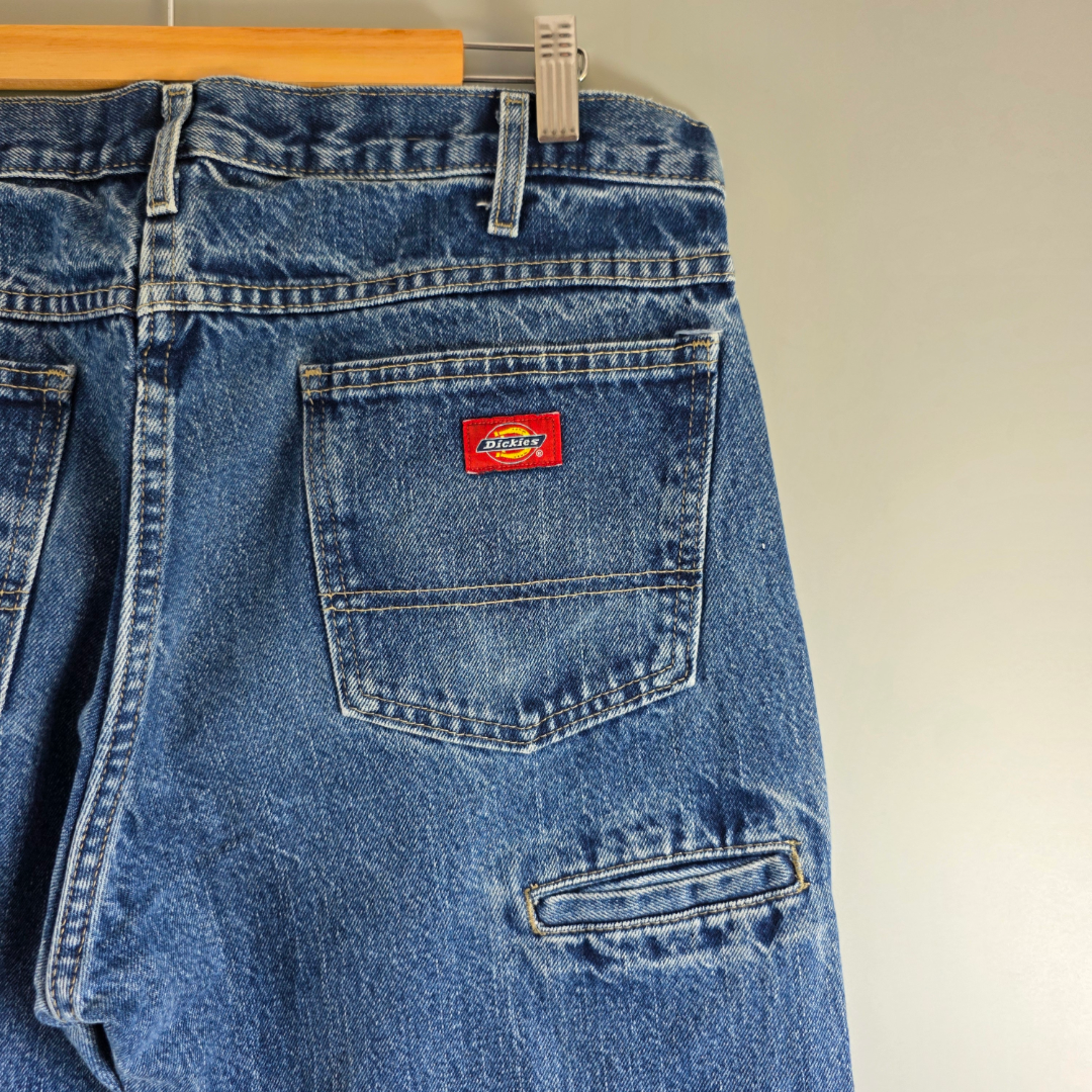 Dickies Carpenter Jeans W36 L34 Blue Workwear Skater Denim Straight Leg Men’s